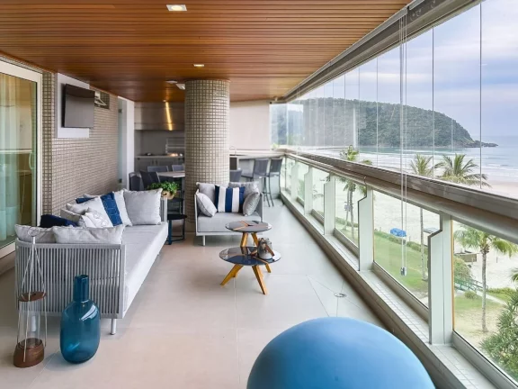 Imagem Luxuoso apartamento de 4 quartos na Riviera de São Lourenço Módulo 07: 4 suítes, 3 salas, 4 vagas de garagem e 241,13 m² de área.
