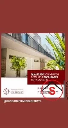 Imagem SOBRADOS NOVOS À VENDA EM CONDOMÍNIO FECHADO RESIDENCIAL VILA SANTARÉM