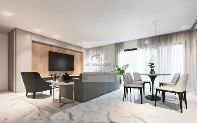 Imagem Vendo apartamentos com vista mar, de 83 m2, varanda, sala p/ 2 ambientes, 3 quartos com 2 suítes e 2 vagas