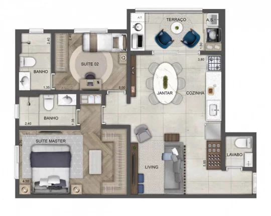 Imagem Apartamento com 3 Quartos à Venda, 70 m² em Butantã - São Paulo