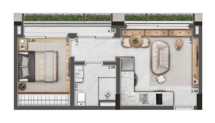 Imagem Apartamento com 1 Quarto à Venda, 43 m² em Itaim Bibi - São Paulo Imagem Apartamento com 1 Quarto à Venda, 43 m² em Itaim Bibi - São Paulo