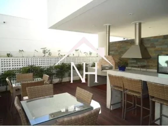 Imagem Linda Cobertura de 404m c/ 5 suítes, terraço gourmet, 5 vagas, home office, jacuzzi, pé direito duplo e uma vista exuberante de SP