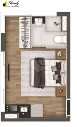 Imagem Apartamento com 1 dormitório