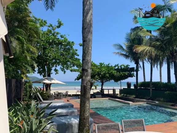 Imagem Anual Aluguel Juquehy, Venda, Alug Temporada - Condomínio pé na areia, com 4 suítes, Piscina priv. Churras. , máx. 12 pessoas | Juquehy Imobiliária