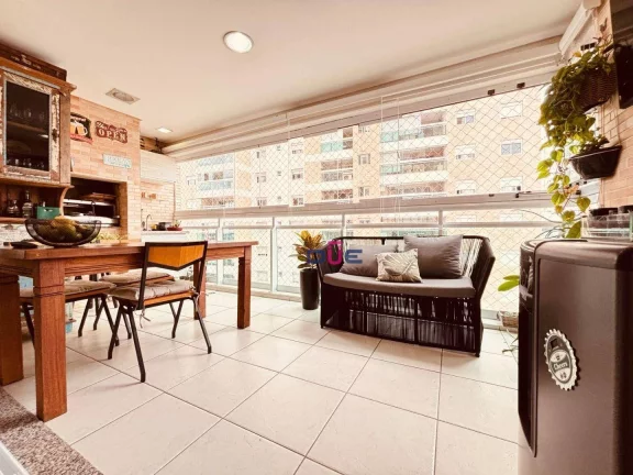 Imagem Apartamento com 3 dormitórios à venda, 106 m² por R$ 1.120.000 - Ponta da Praia - Santos/SP
