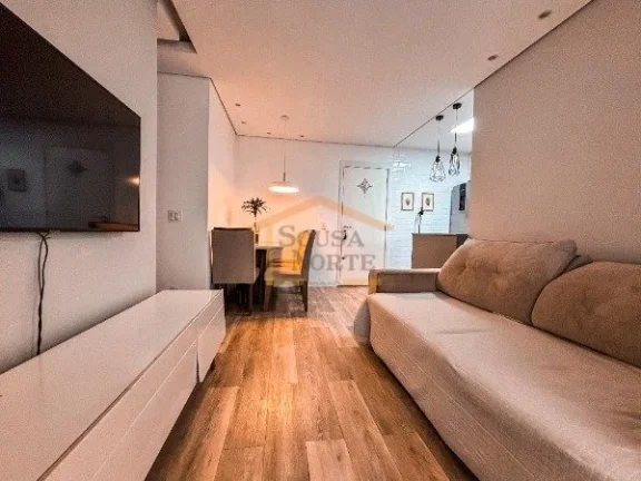 Imagem Apartamento 57m², 2 dormitórios, banheiro, varanda envidraçada, cozinha equipada, rico em planeja...