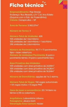 Imagem Apartamento com 2 quartos, 42m2, à venda, na planta, em Carapicuíba, Vila Sul Americana