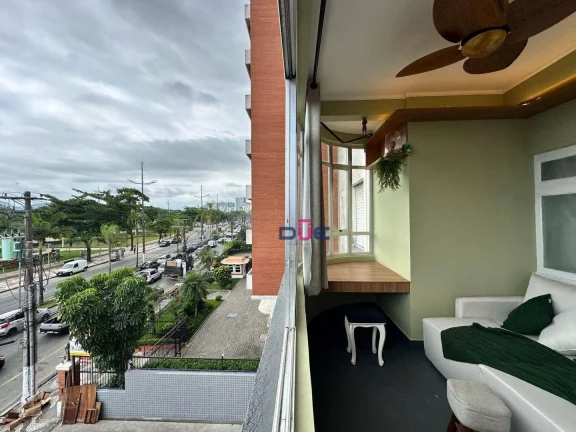 Imagem Apartamento Porteira fechada Frente Praia com 1 dormitório à venda, 67 m² por R$ 710.000 - Gonzaga - Santos/São Paulo