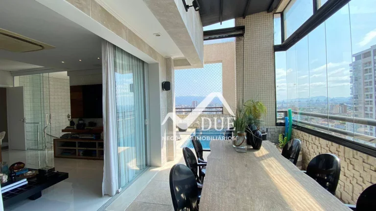 Imagem Cobertura com 3 dormitórios à venda, 191 m² por R$ 2.600.000,00 - Embaré - Santos/SP