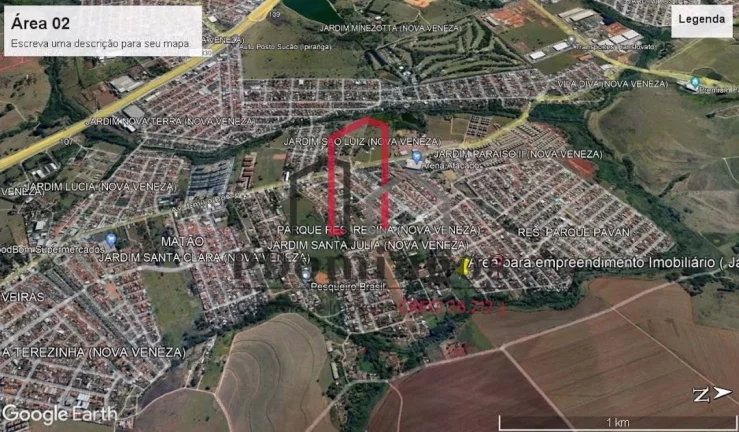 Imagem ÁREA À VENDA DE 33.300,00 M², PRÓXIMO A AVENIDA EMÍLIO BOSCO NO BAIRRO MATÃO - SUMARÉ - SP