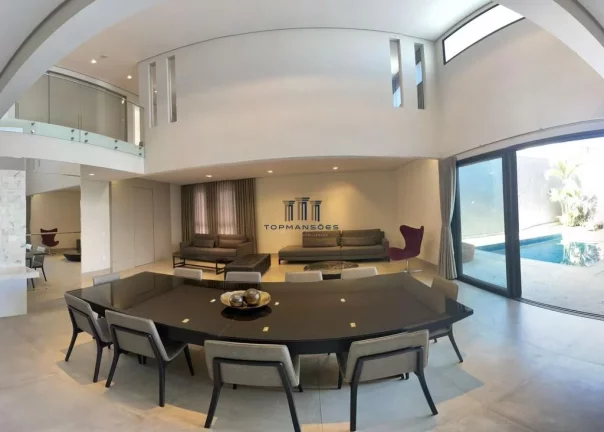 Imagem Excelente casa alto padrão mobiliada com piscina e spa, 3 suítes em Alphaville V