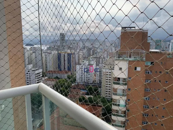 Imagem Apartamento com 3 dormitórios para alugar, 204 m² por R$ 16.500,00/mês - Embaré - Santos/SP