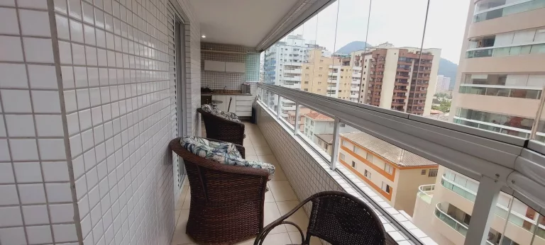 Imagem Espetáculo de apartamento 3dorm no Canto do Forte com Vista Mar