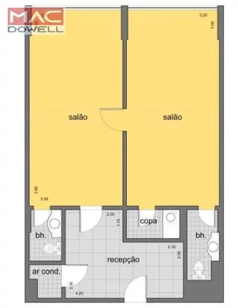 Imagem Sala para escritório de 70 m² - Ed.de Paoli - Locação - Centro/RJ