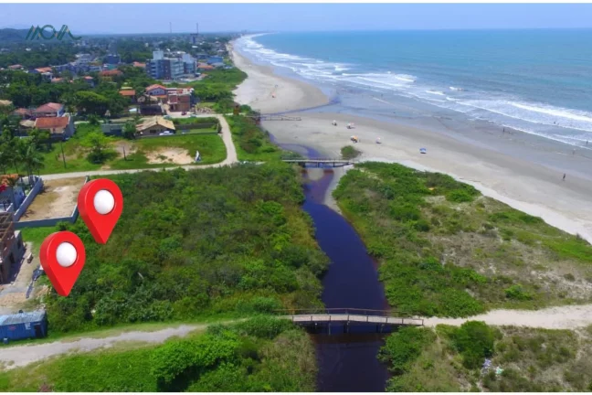 Imagem Dois Terrenos juntos - Beira mar - Com laudo ambiental permitindo construção