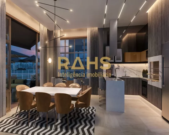 Imagem 04 Suítes Living Integrado com Cozinha Gourmet Lavabo Sacada com Churrasqueira à Carvão Acesso de...