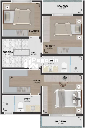 Imagem Sobrado em condomínio à venda em Curitiba, Uberaba, com 3 quartos, 120m²