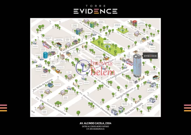 Imagem Imóveis Belém vende Torre Evidence 1 suíte