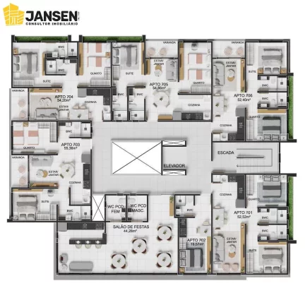 Imagem NOVO CONCEITO NO PORTAL DO SOL, APARTAMENTOS DE 02 E 03 QUARTOS