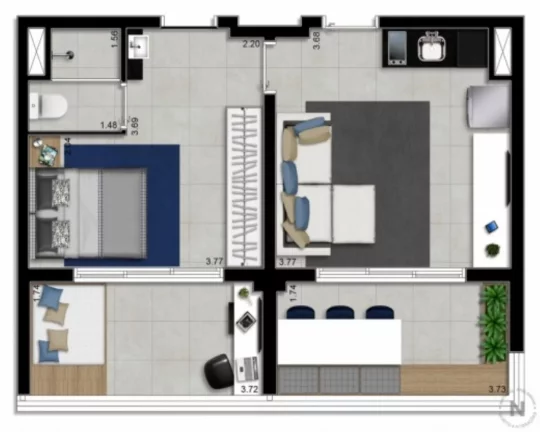 Imagem Apartamentos Studios pronto na região do Paraíso