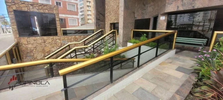 Imagem Apartamento com 1 dormitório à venda, 45 m² por R$ 295.000,00 - Tupi - Praia Grande/SP