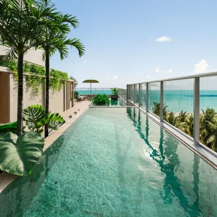 Imagem Apartamento com varanda /sacada gourmet e vista mar a beira mar de Intermares - AP1967
