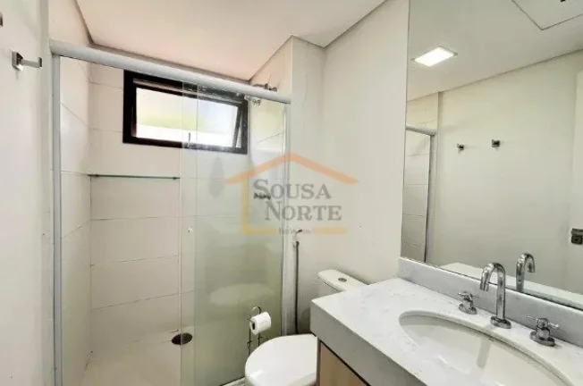 Imagem Apartamento de 49 m² no 3º andar, com 1 dormitório, sendo 1 suite, armários embutidos, cama, lav...