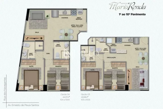 Imagem Oportunidade em BOA VIAGEM: 43,65m²,02qts, 01suite, 01 vaga...