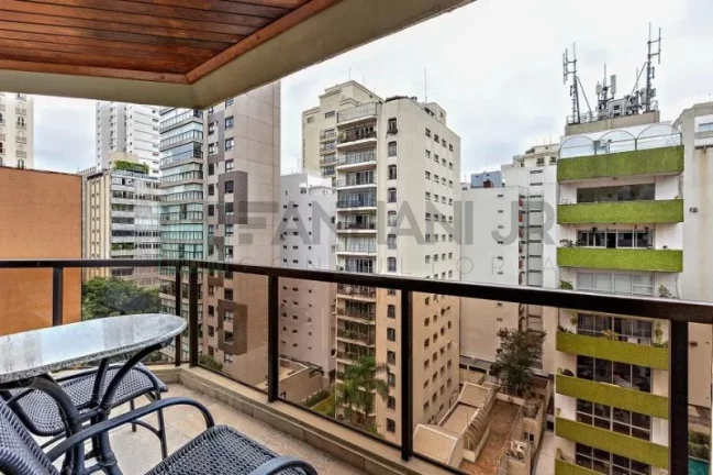 Imagem Apartamento de alto padrão no Jardim Paulista, São Paulo-SP: 3 quartos, 3 suítes, 3 salas, 4 banheiros, 4 vagas, 198m².