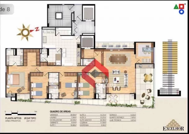 Imagem Apartamento à venda, 247 m² por R$ 2.500.000,00 - Meireles - Fortaleza/CE