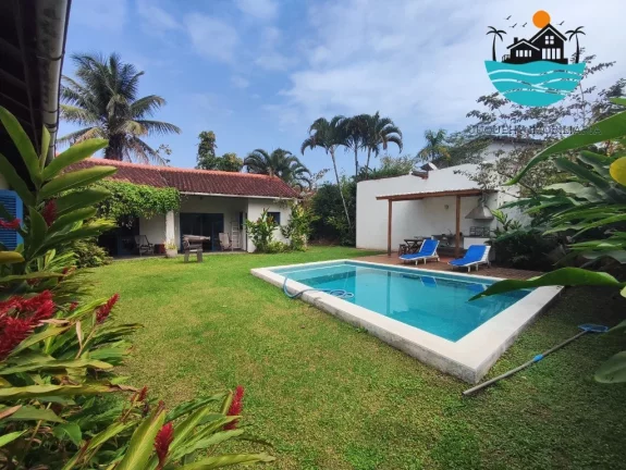 Imagem Aluguel Anuel em Juquehy, 600 metros da praia, piscina, churrasqueira, 4 dormitórios, Churrasqueira, 04 vagas auto | Juquehy Imobiliária