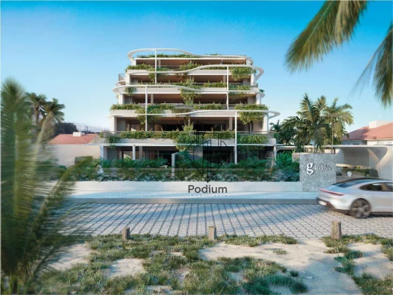 Imagem Apartamento com lazer privativo com dois ambientes em Condomínio Club a beira mar da praia Formosa / Cabedelo - AP1970.