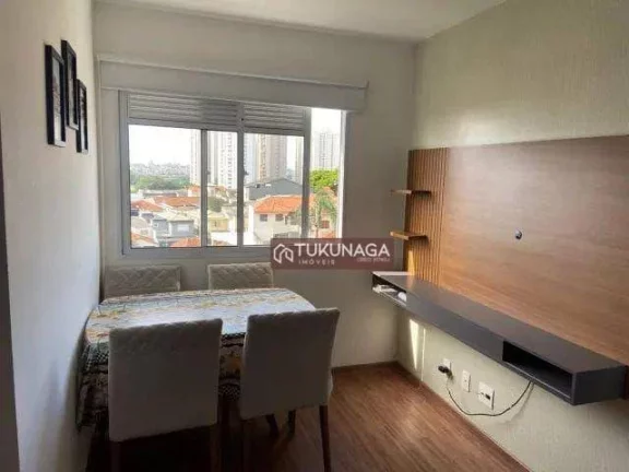 Imagem Apartamento com 1 dormitório para alugar, 32 m² por R$ 2.895,00/mês - Vila Augusta - Guarulhos/SP