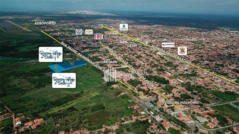 Imagem Casa duplex em Parnaíba/PI, 2 dormitórios à venda: R$ 213.370,00 - Condomínio RESERVA DO DELTA 1 - Bairro Nossa Senhora de Fátima.