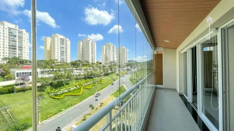 Imagem Apartamento semi-mobiliado para alugar Alphaville - Tamboré com 1 suíte e 1 vaga - 50m² | R$4.684,00 pacote - Santana de Parnaíba/SP