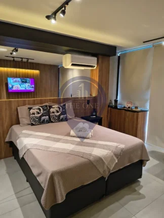 Imagem Studio à venda ou locação em Indianópolis, São Paulo-SP: 1 quarto, 2 salas, 1 banheiro, 27m² de luxo!