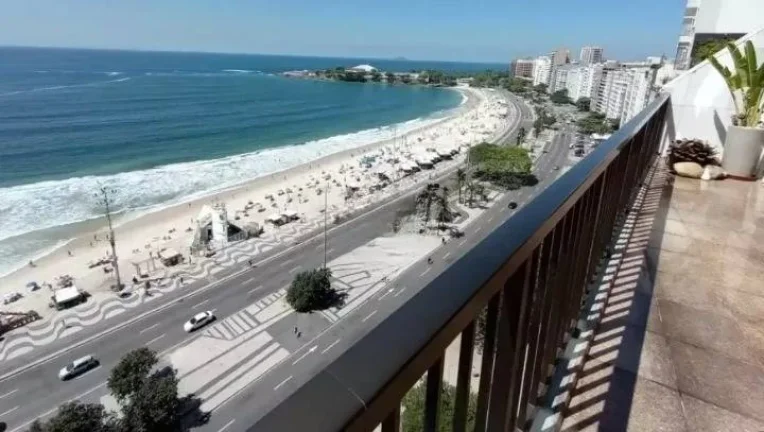 Imagem Av. Atlântica, Cobertura Duplex, 400m2, 4Qtos, 3 vagas, Copacabana.