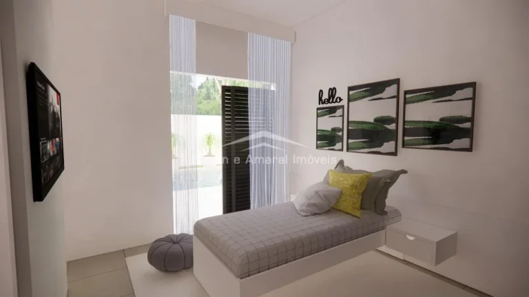 Imagem Excelente casa térrea em condomínio fechado com 234 m² construídos em terreno de 390 m². Condom...