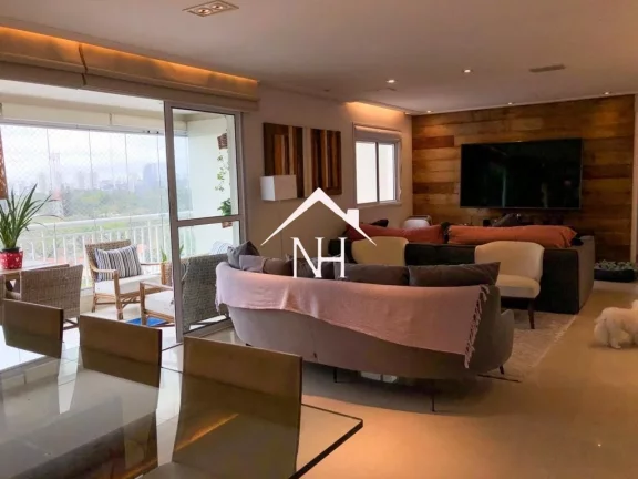 Imagem apartamento a venda, apartamento chacara santo antonio, apartamento 3 suítes , 2 vagas, brooklin, mobiliado, piscina, academia