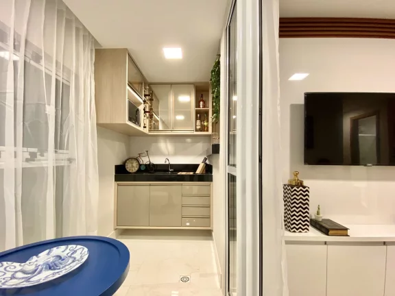Imagem Apartamento Alto Padrão, 02 Quartos, 01 Suite, 01 Vaga de Garagem, Varanda Gourmet, Centro, Guarapari - ES