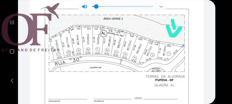 Imagem Ótimo terreno com 981m² à venda - Residencial Terras da Alvorada - Itupeva