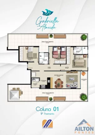 Imagem Lançamento Edifício Gabriella Almeida 2 e 3 Quartos em Praia do Morro - Guarapari/ES
