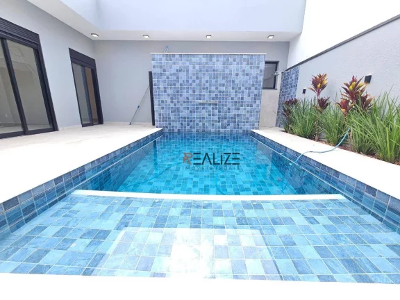 Imagem Casa moderna com 3 suítes e escritório à venda, 193 m² por R$ 1.640.000 - Condomínio Fechado - Indaiatuba/SP