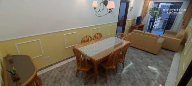 Imagem Apartamento com 2 dormitórios para alugar, 86 m² por R$ 4.000,02/mês - Vila Guilhermina - Praia Grande/SP
