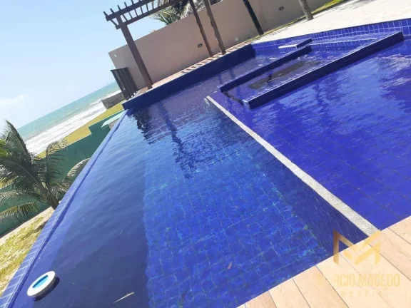 Imagem Casa pé na areia com 4 suítes à venda, 225 m² por R$ 2.700.000 - Taíba - São Gonçalo do Amarante/CE