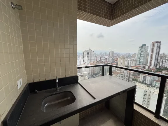 Imagem Apartamento à Venda com 2 dormitórios e vaga demarcada em José Menino, Santos/SP