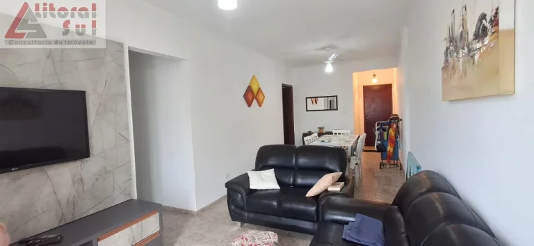 Imagem Imperdível: Apartamento à venda em Praia Grande-SP, Tupi! 2 quartos, 1 suíte, 1 sala, 2 banheiros, 1 vaga, 92m²!