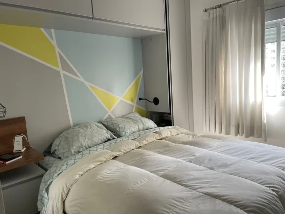 Imagem Apartamento 106 M², 3Q, 1 Suite, 2 banh, lavabo, toda marcenaria, churrasqueira gourmet fechada com ar split, semimobiliado, depósito, área de lazer.