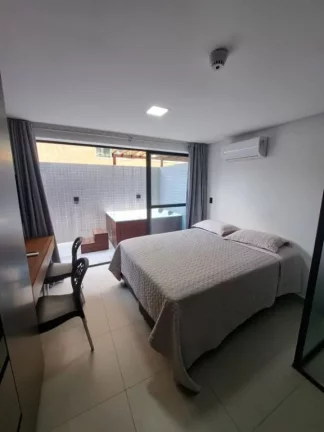Imagem Flat Moderno com Jacuzzi Privativa – Sofisticação e Conforto em Jardim Oceania