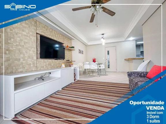 Imagem Apartamento à venda, com 3 Dormitórios 1 suíte 92m², 2 vagas - em Riviera de São Lourenço - Bertioga SP